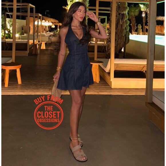 ZARA BLOGGER FAVE!!! Halter Neck Mini Dress NWT - Picture 13 of 16